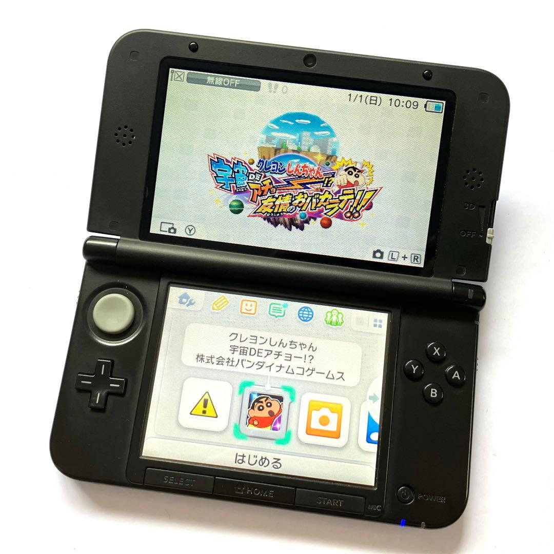 【美品】ニンテンドー3DS LL ブルー×ブラック 本体 ソフト3点付き
