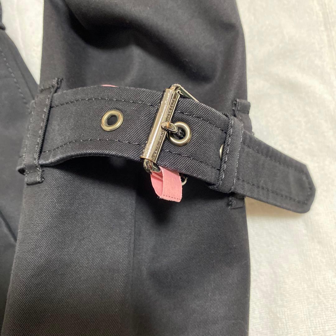 ✨Burberry Blue label ブラック コート　チェック裏地