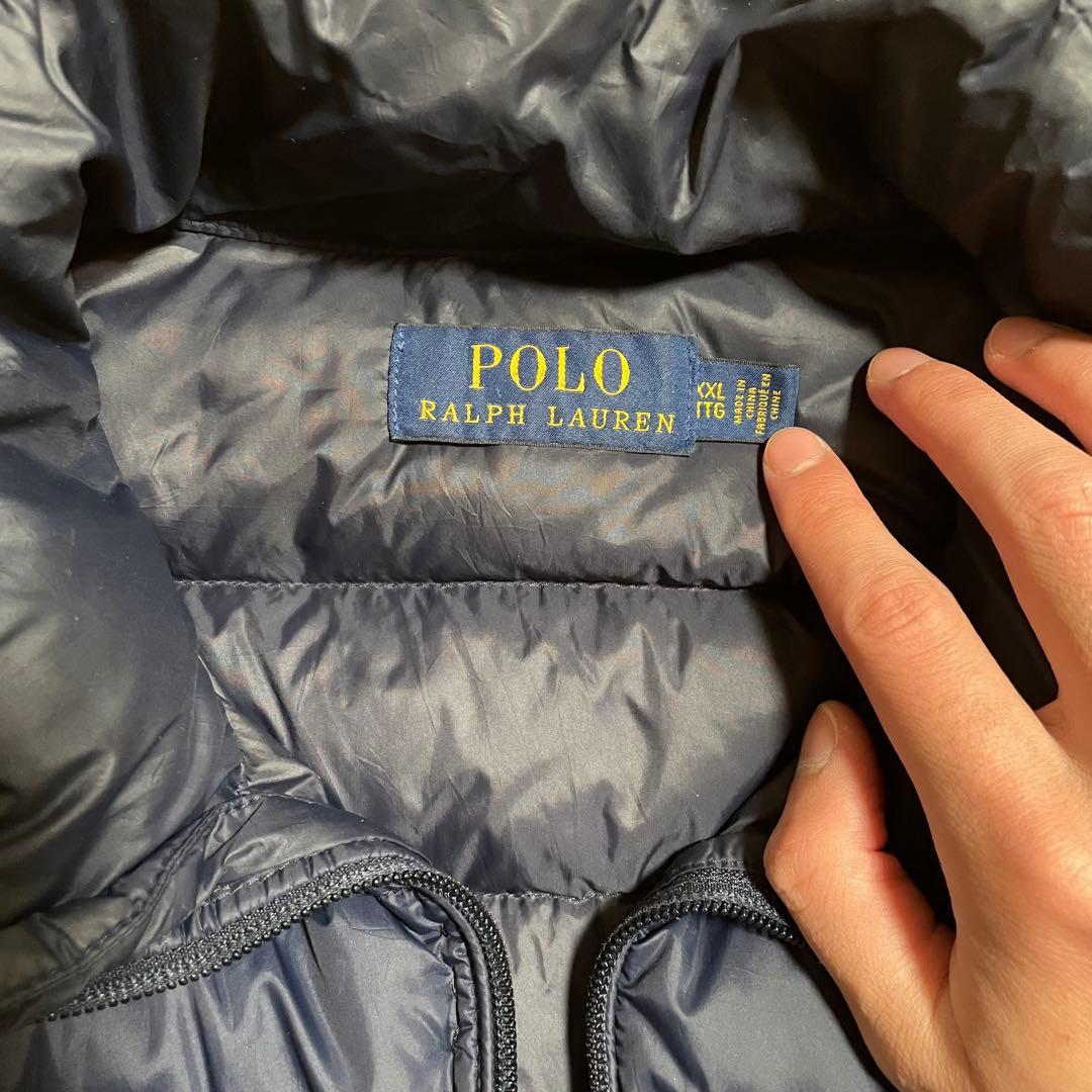 ラルフローレン ダウンベスト ネイビー XXL POLO RALPHLAUREN