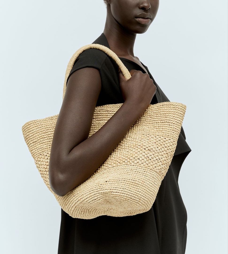 【値下げ】THE ROW カゴバッグ Emilie ラフィアバッグ　美品