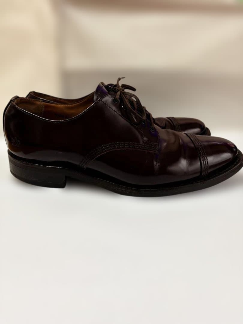 サンダース ミリタリーダービー レザー キャップトゥシューズ 英国 製 短靴