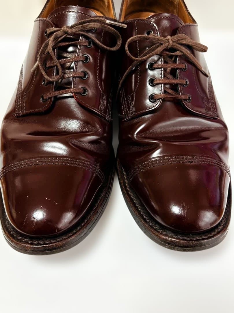 サンダース ミリタリーダービー レザー キャップトゥシューズ 英国 製 短靴