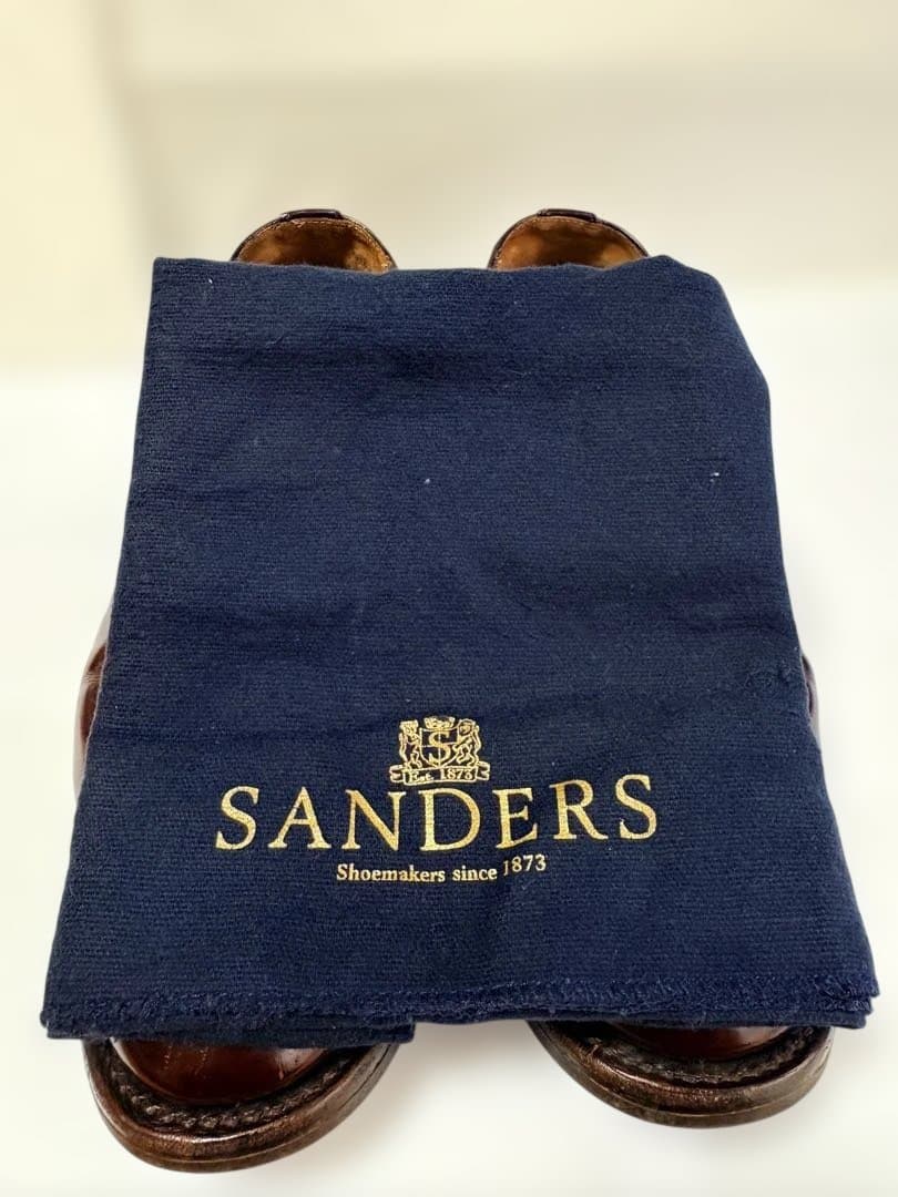 サンダース ミリタリーダービー レザー キャップトゥシューズ 英国 製 短靴