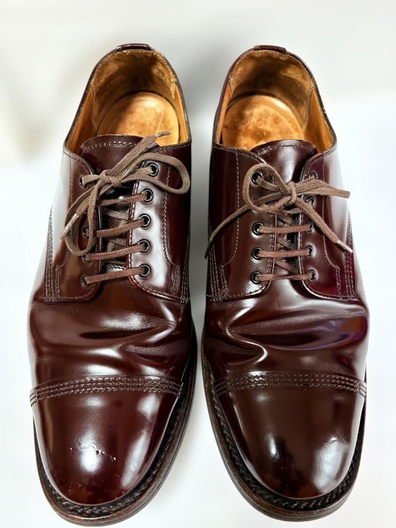 サンダース ミリタリーダービー レザー キャップトゥシューズ 英国 製 短靴