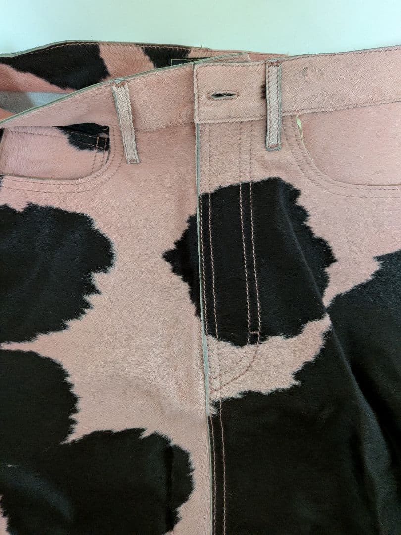 【未使用品】FENDI ハラコ　カウプリント 　スカート　40