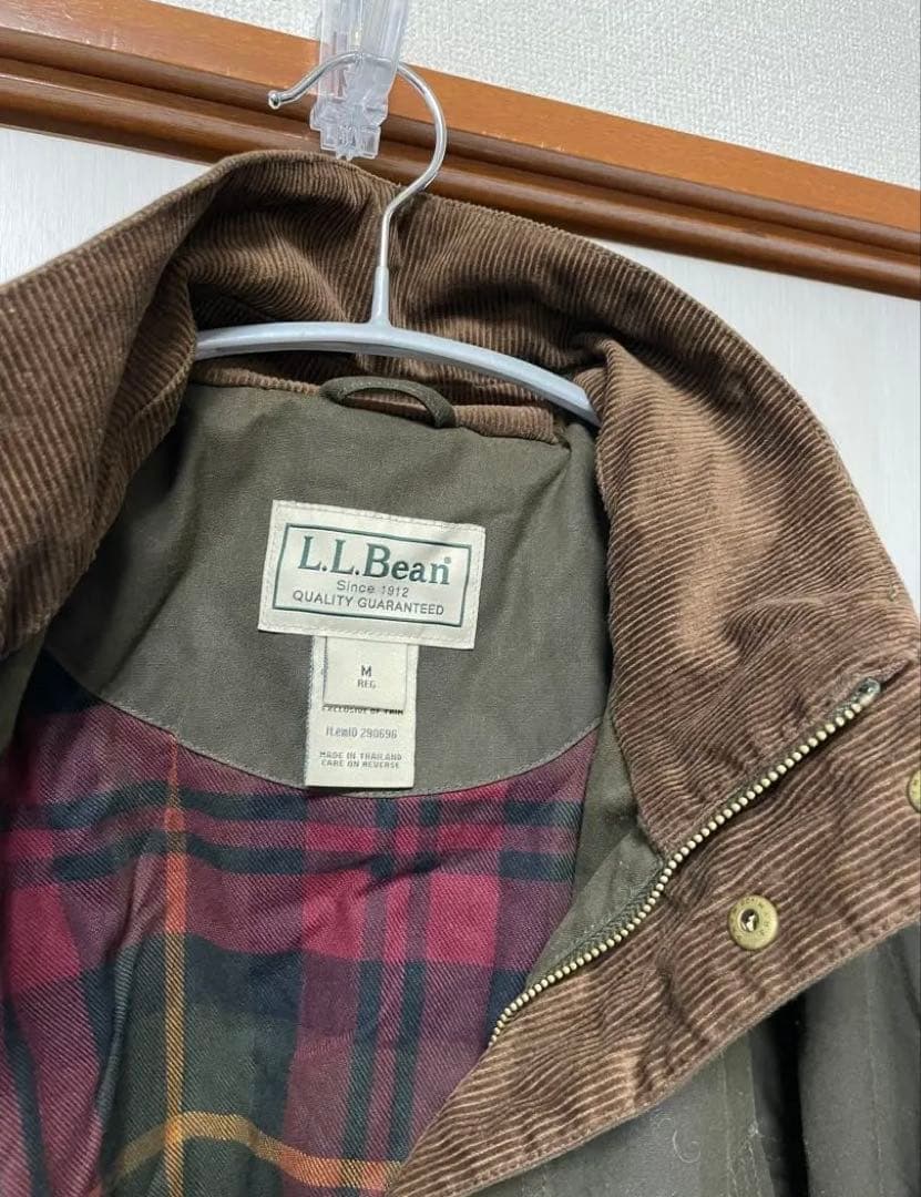 エルエルビーン　オイルジャケット　ミリタリー肘当て付き