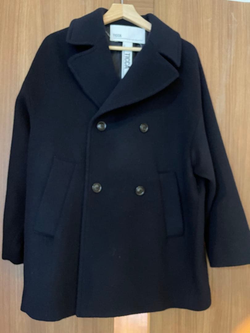 TICCA ネイビー ピーコート ウールコート