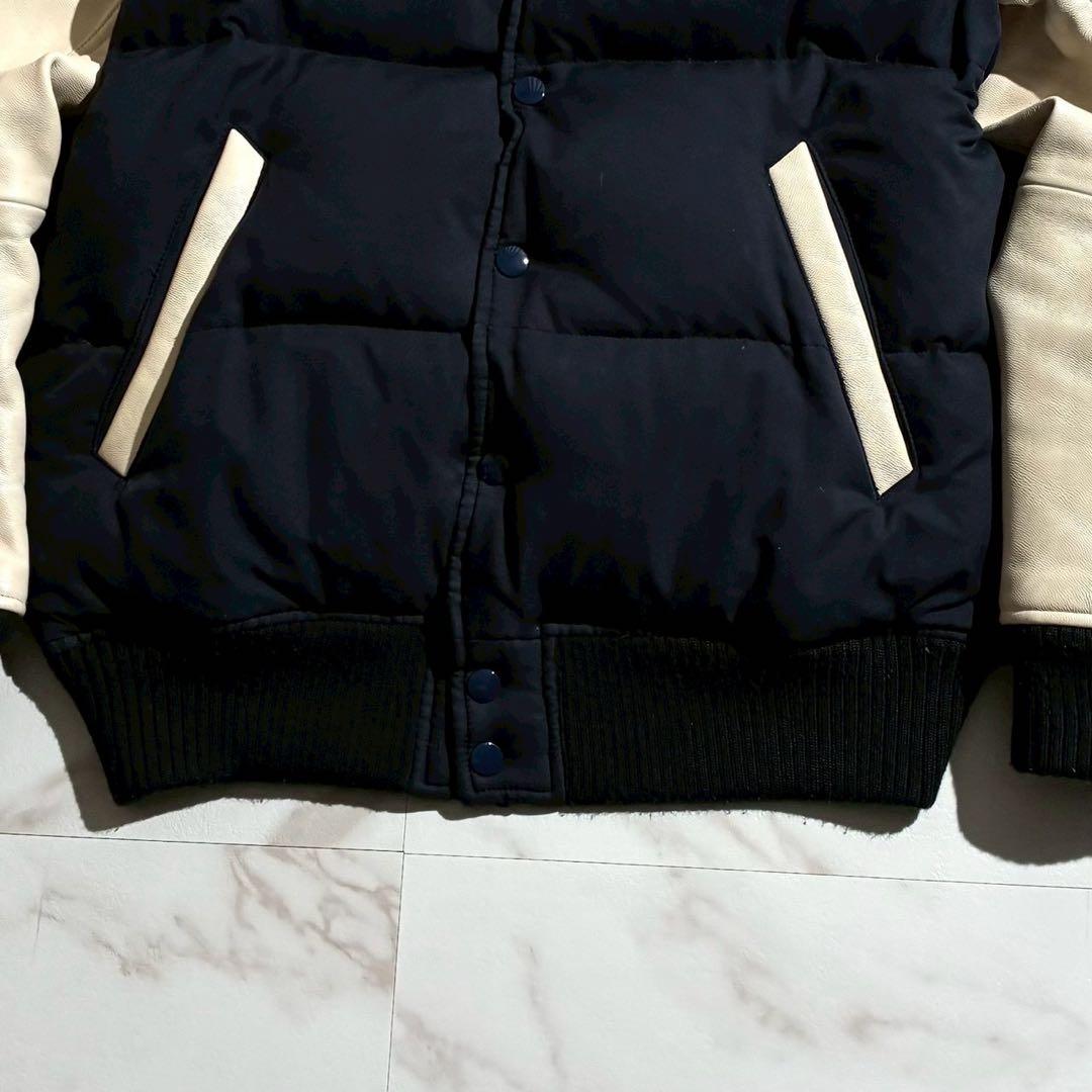 羊革/リアルフェザー/希少色 ダファーオブセントジョージ スタジャン ダウン