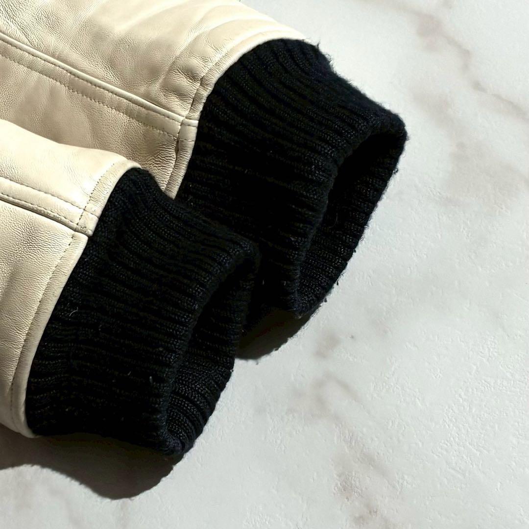 羊革/リアルフェザー/希少色 ダファーオブセントジョージ スタジャン ダウン