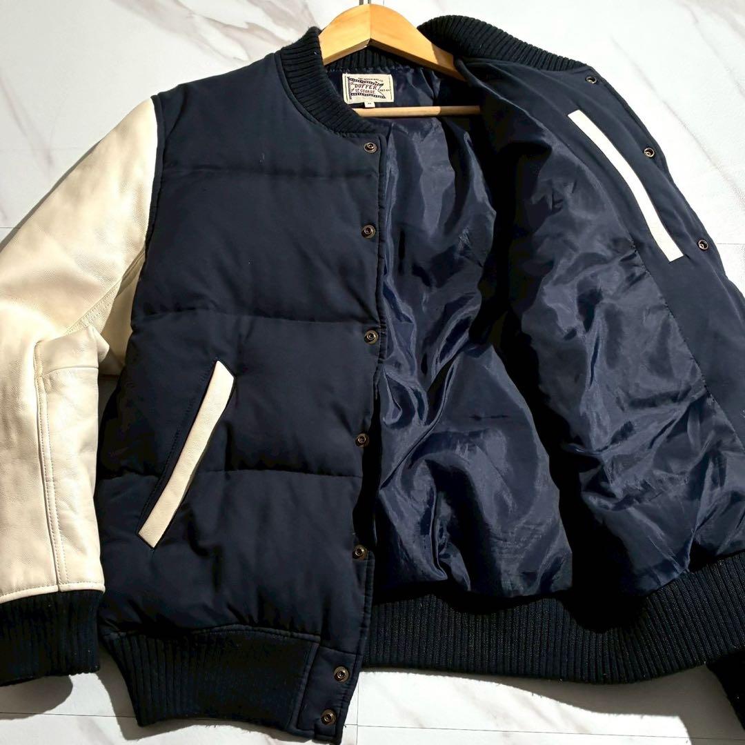 羊革/リアルフェザー/希少色 ダファーオブセントジョージ スタジャン ダウン