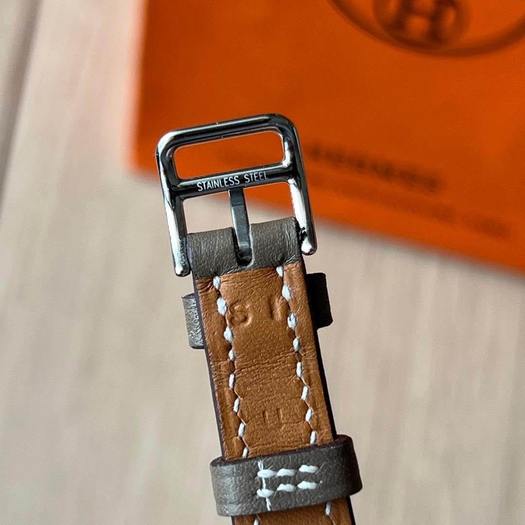 HERMESエルメス Hウォッチミニ用 替えストラップ エトゥープ 新品同様