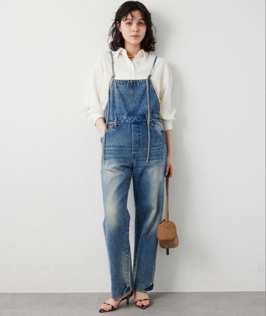 ウィムガゼット デニムサロペット・オーバーオールインディゴブルー Free