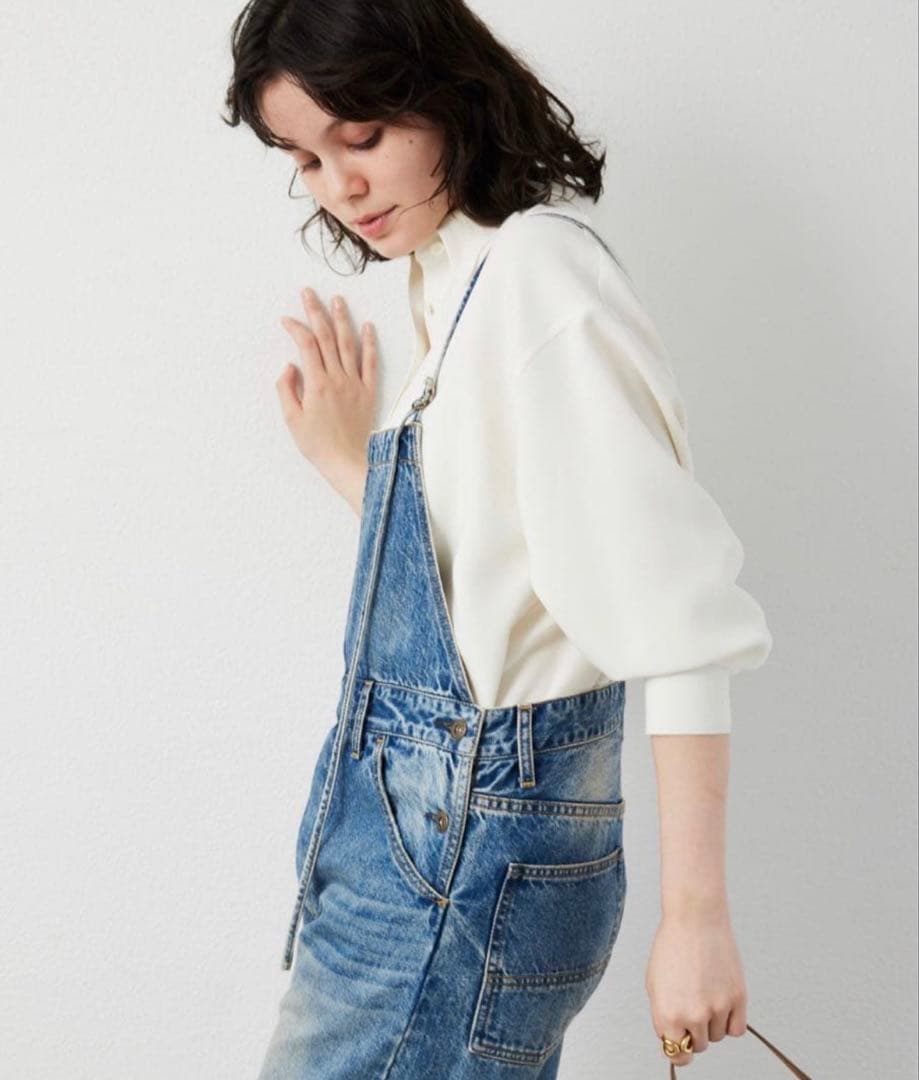 ウィムガゼット デニムサロペット・オーバーオールインディゴブルー Free