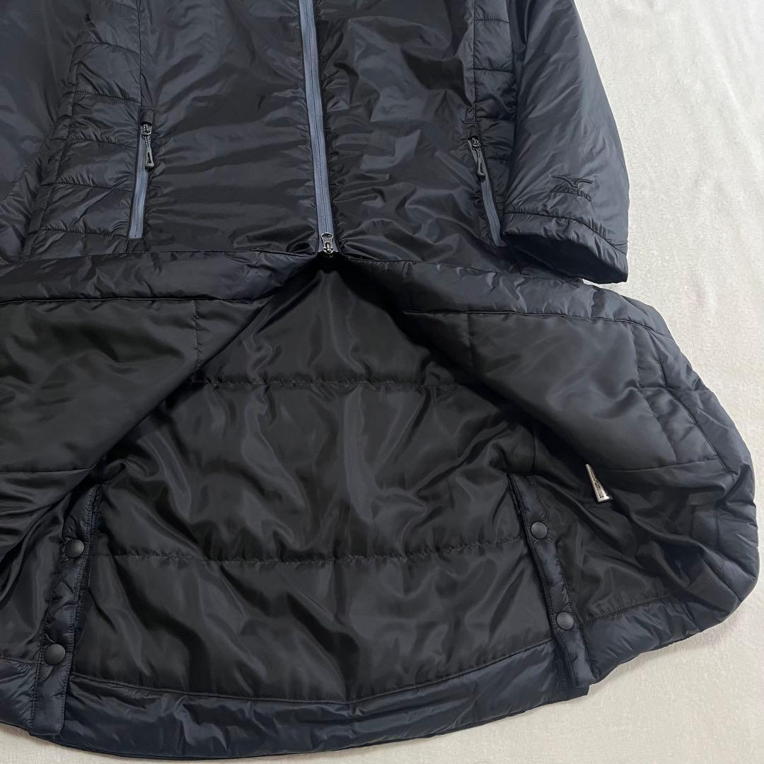 『極美品』ミズノ 吸湿発熱 ブレスサーモ Aライン　中綿ロングコート　L