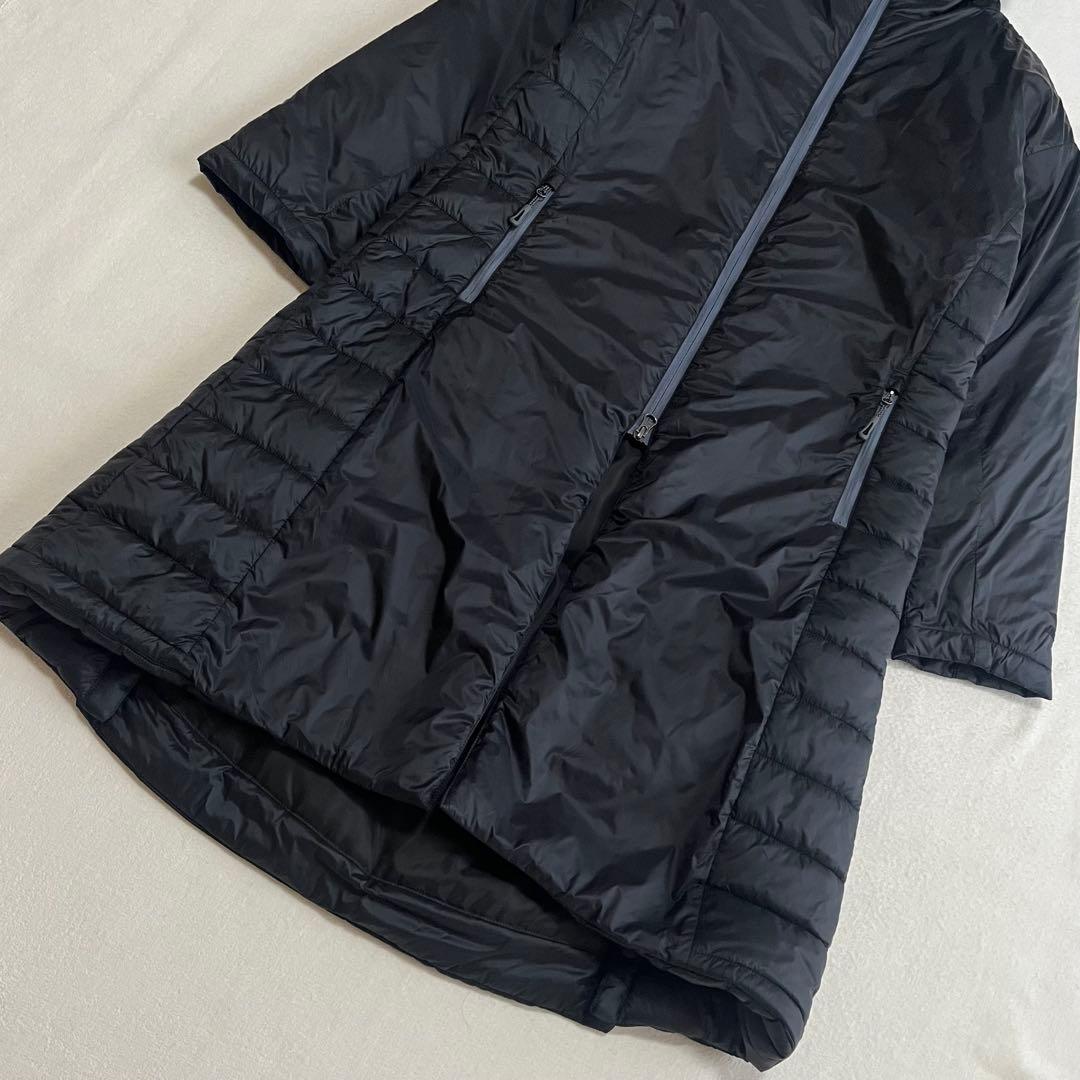 『極美品』ミズノ 吸湿発熱 ブレスサーモ Aライン　中綿ロングコート　L