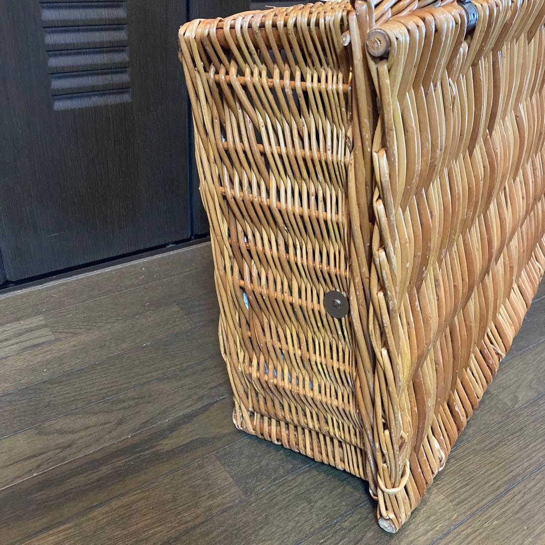 未開封 英国製 ピクニックバスケット OPTIMA ヴィンテージ 4人用