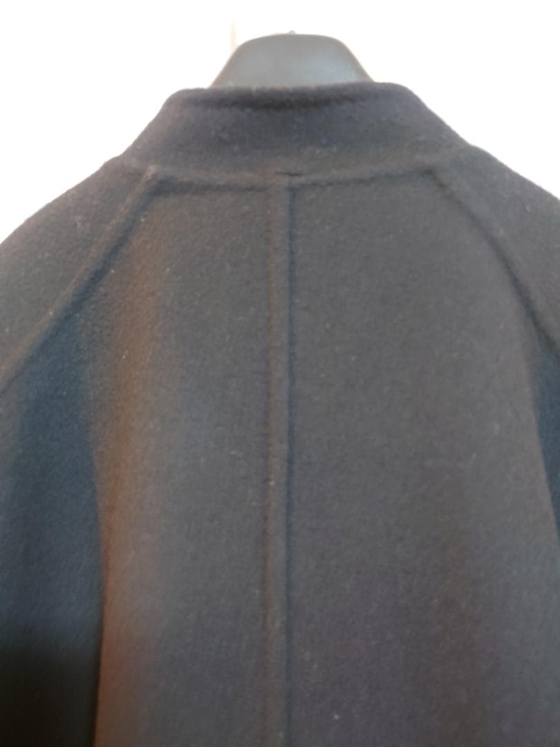 新品同様☆MAXMARA白タグ☆クチートアマーノコート☆ダークネイビー☆L