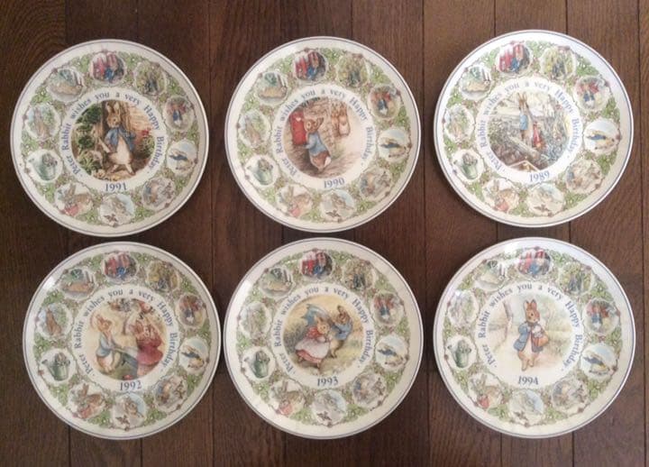 ウェッジウッド ピーターラビットバースデープレート6枚セット