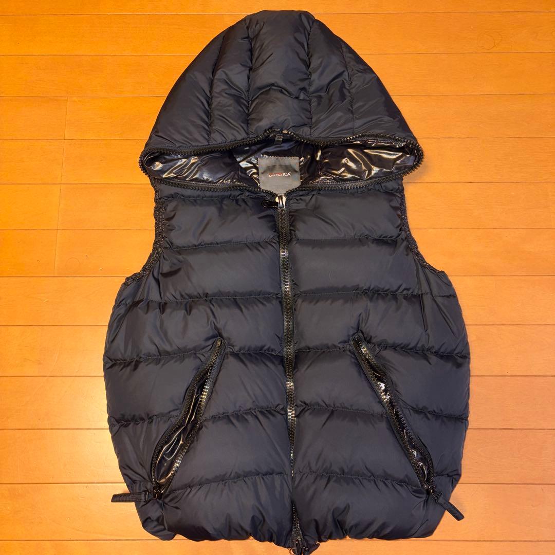 DUVETICA フード付きダウンベスト 48 ブラック