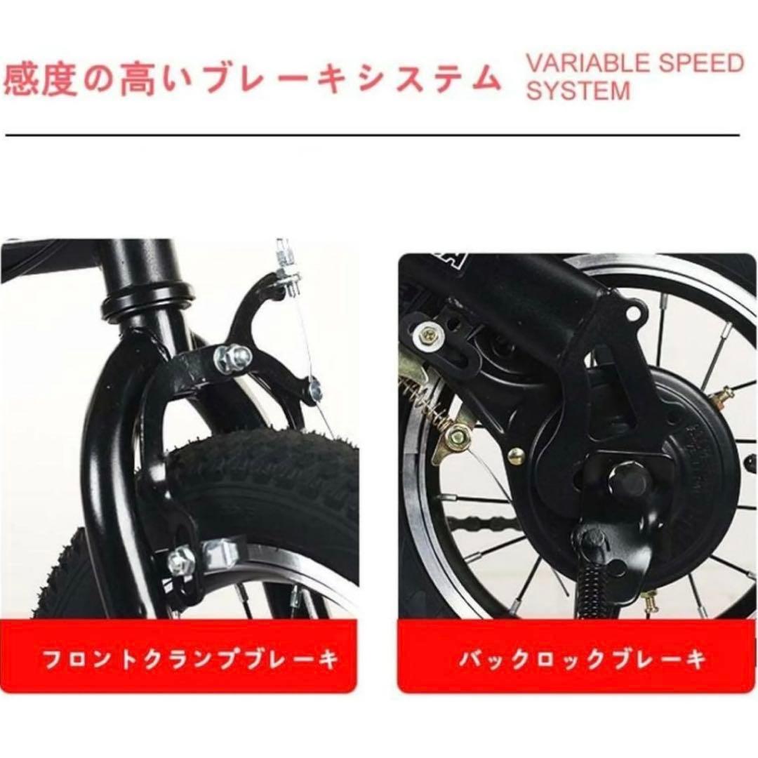 WANIDA 自転車　折りたたみ自転車　クロスバイク　12インチ　ブラック