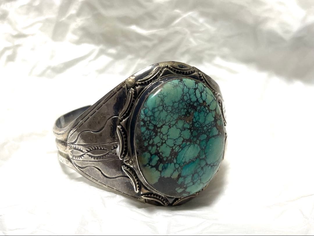 【新品未使用】 ターコイズ シルバーブレスレット