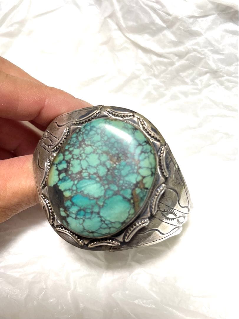 【新品未使用】 ターコイズ シルバーブレスレット