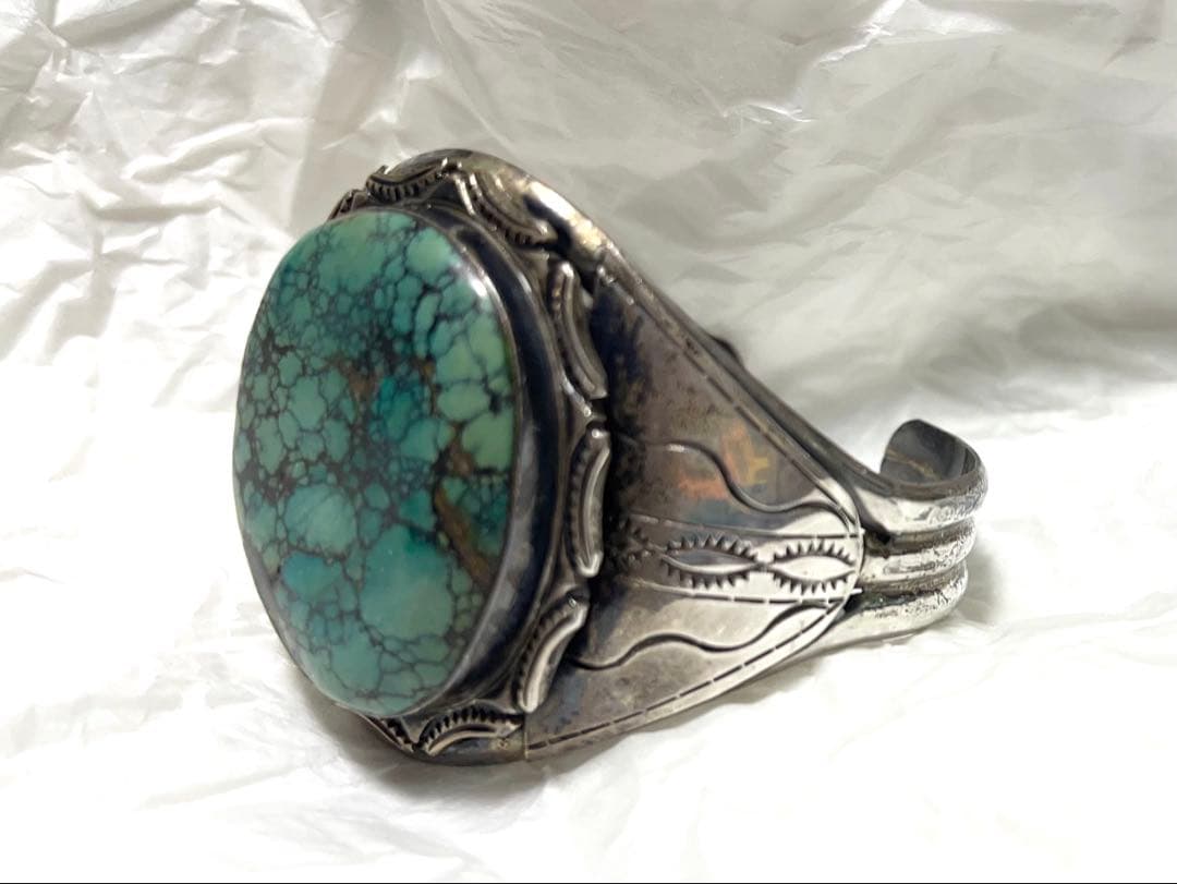 【新品未使用】 ターコイズ シルバーブレスレット