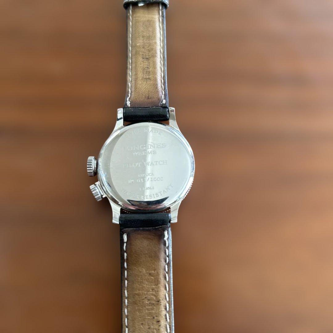 LONGINES 手巻きアナログ時計 シルバー/ブラック 1000個限定