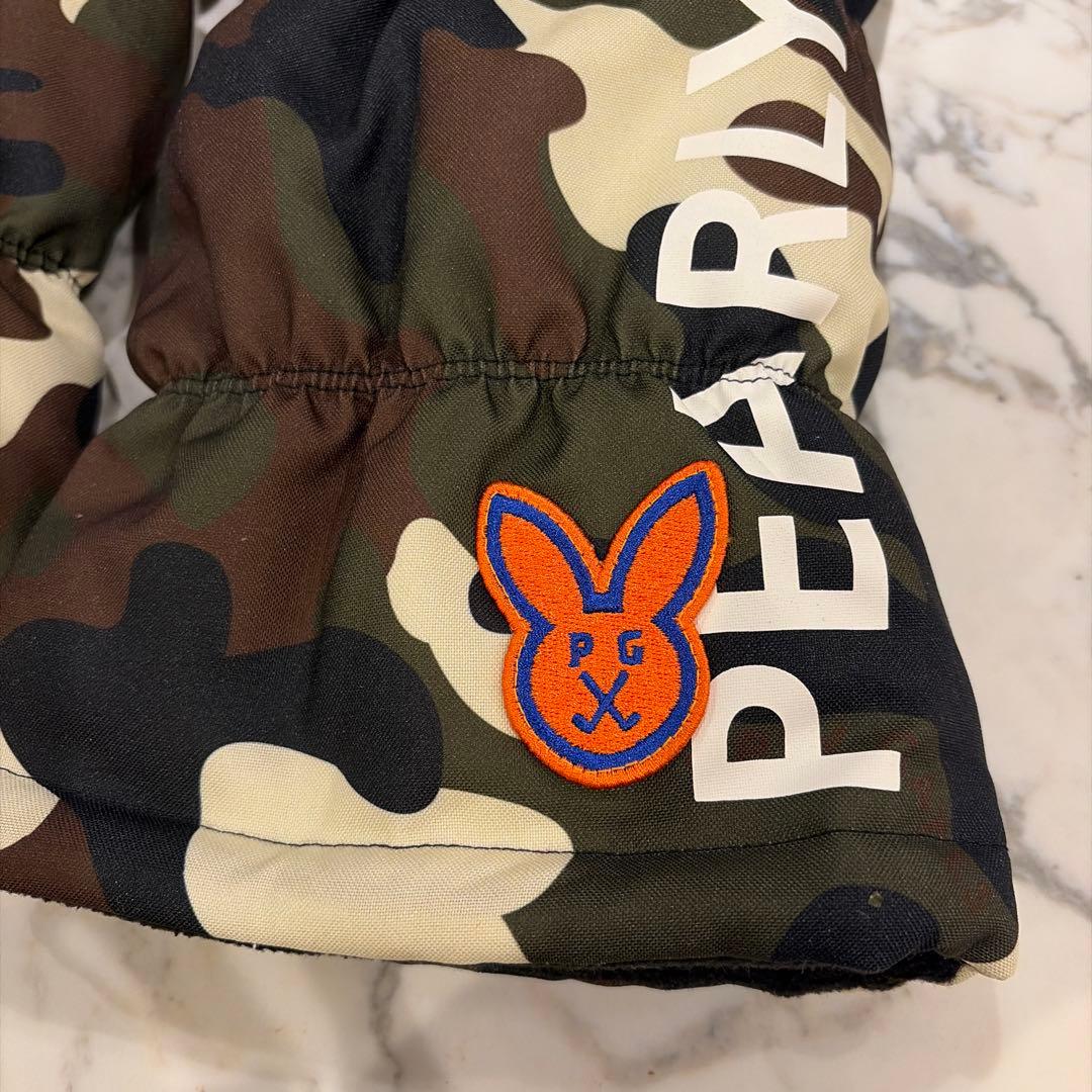 極美品★パーリーゲイツ レッグウォーマー 迷彩柄 裏地フリース 防寒 ゴルフ