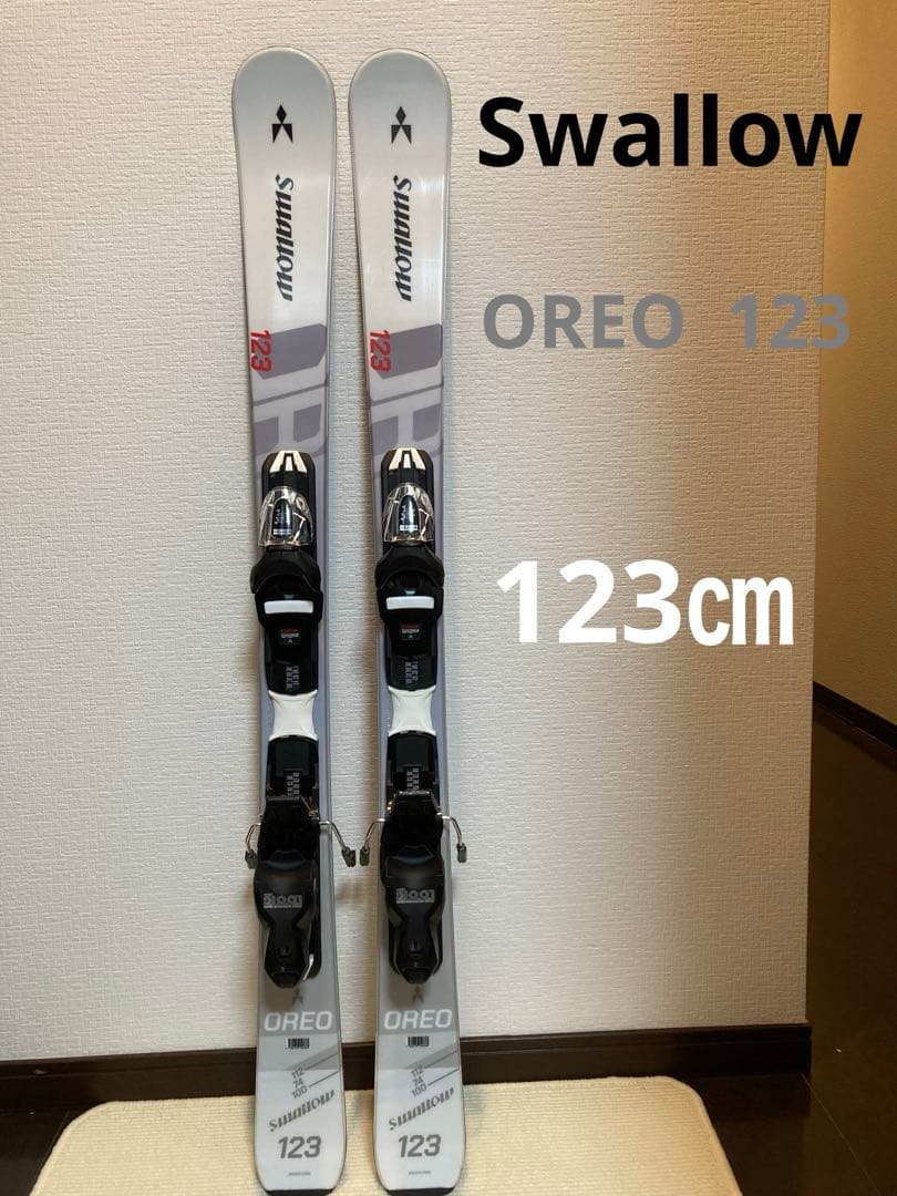 【HOTWAX・チューンナップ済み】SWALLOW ミッドスキー　123㎝