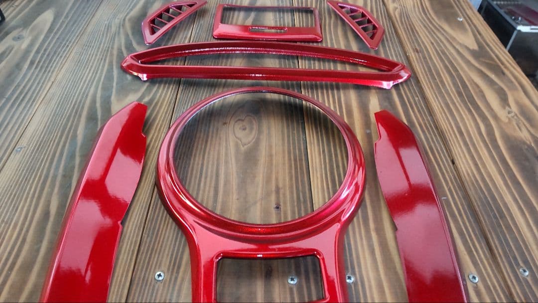 はな86 BRZキャンディレッド室内パネルカバー7点セット