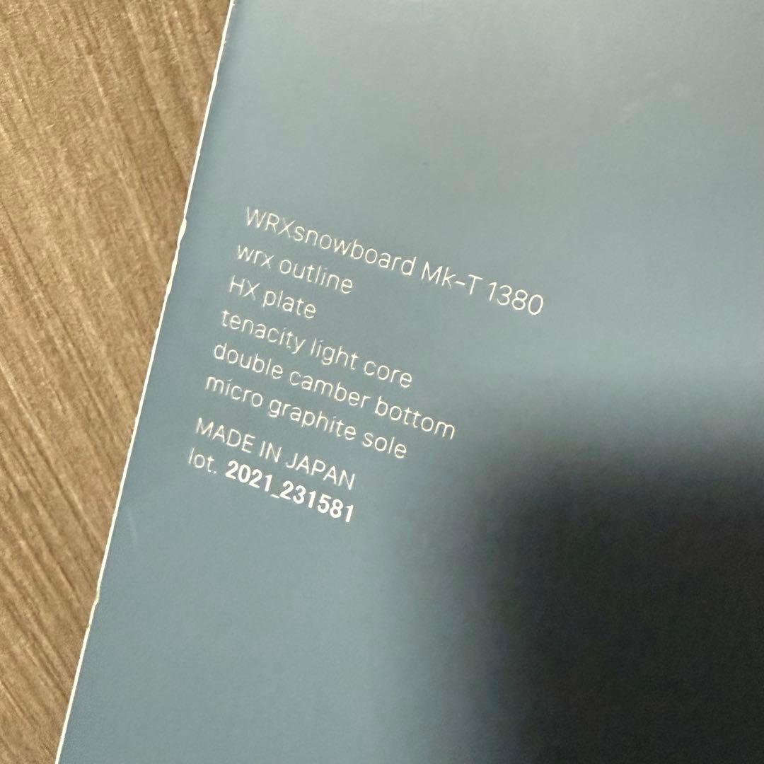 スノーボード WRX SB Mk-T 21-22 138cm