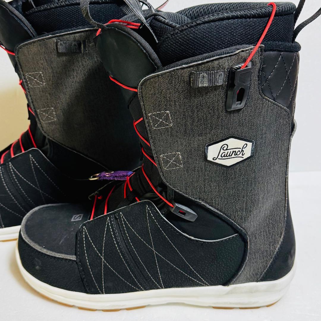 28cm サロモンLaunch スノーボードブーツ ブラック/グレー