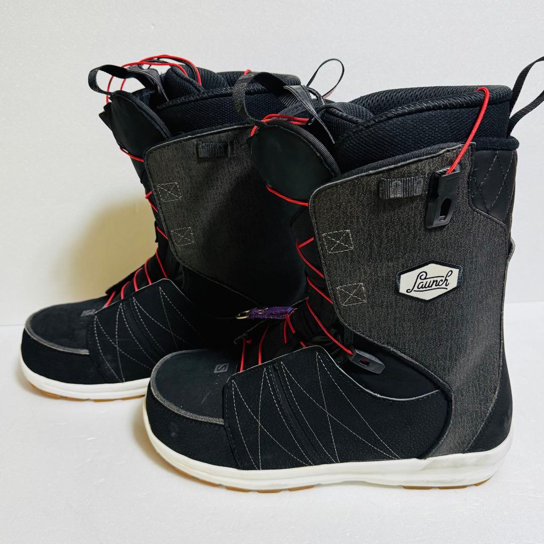 28cm サロモンLaunch スノーボードブーツ ブラック/グレー