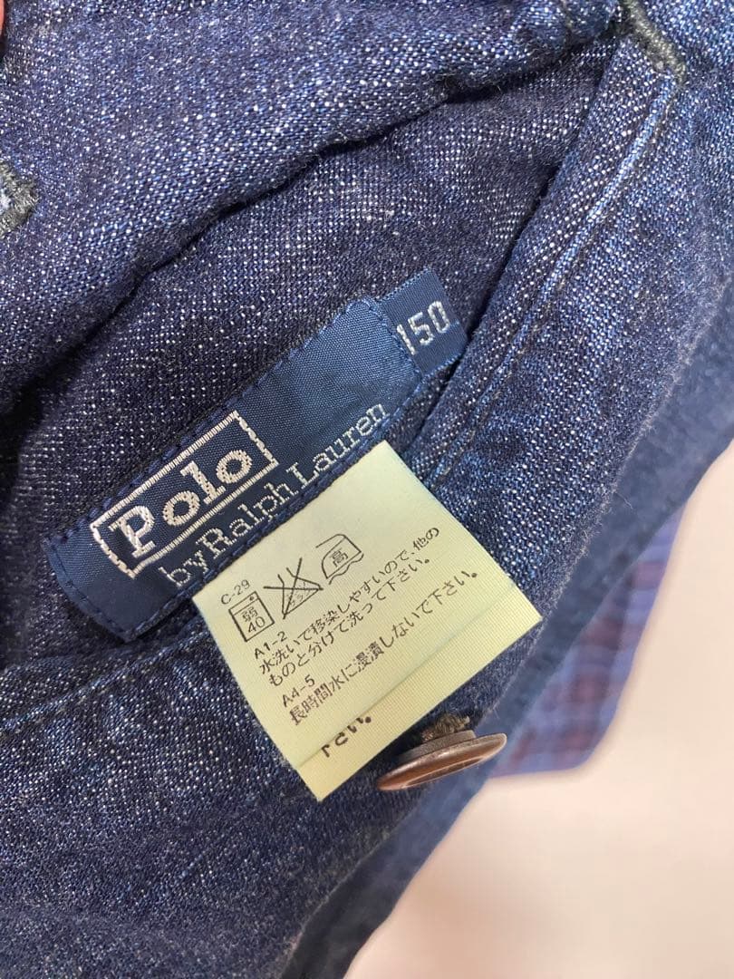 ラルフローレン デニムジャケット リバーシブル レディースS〜M キッズXL相当