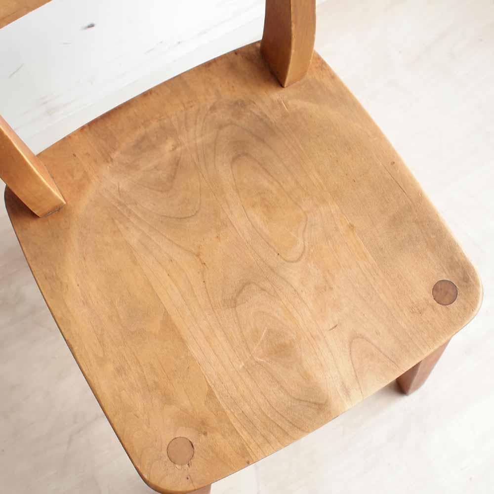 イクスス/ikususu アルダー無垢材 ダイニングチェア B ZR24261