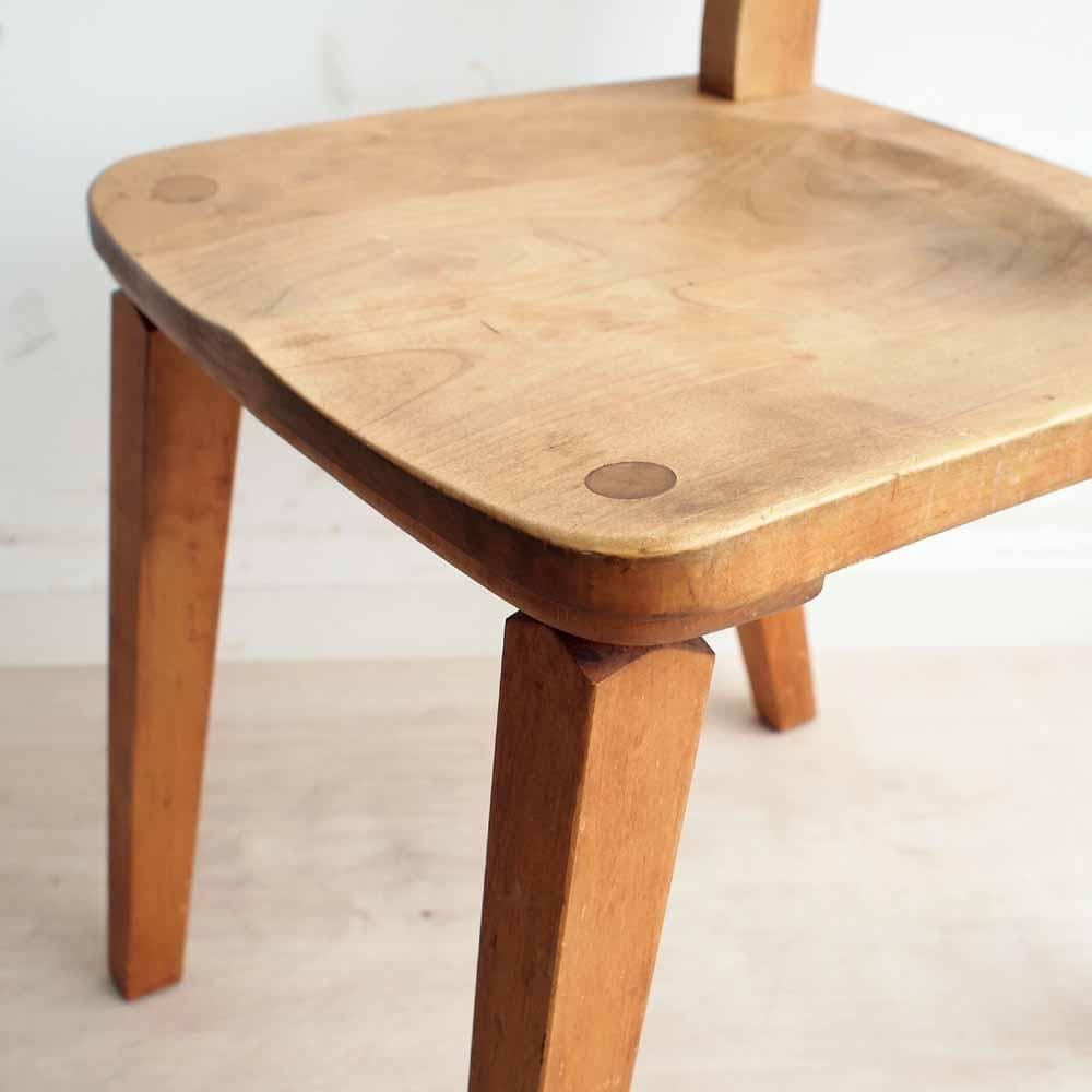 イクスス/ikususu アルダー無垢材 ダイニングチェア B ZR24261