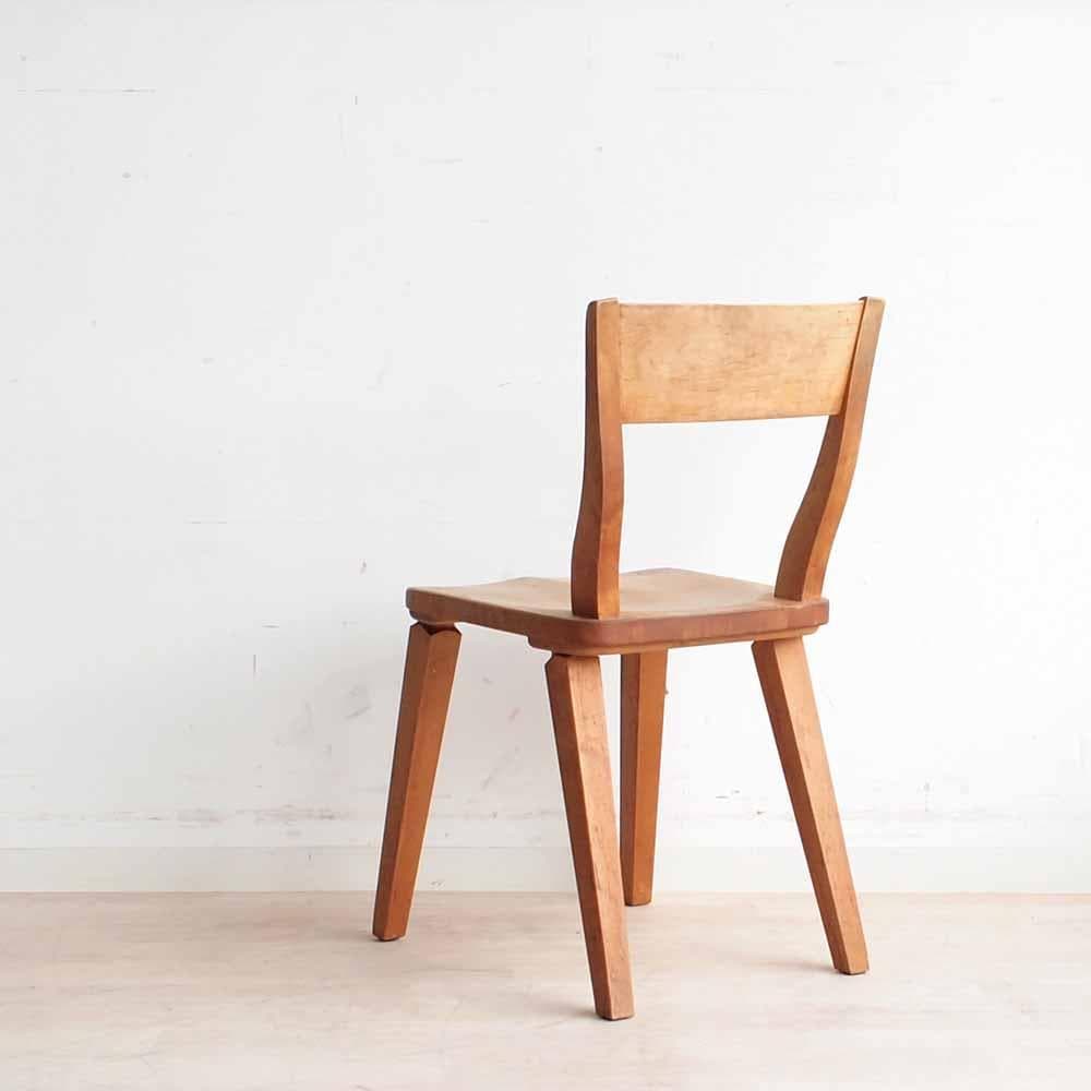 イクスス/ikususu アルダー無垢材 ダイニングチェア B ZR24261