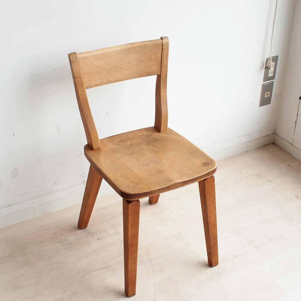 イクスス/ikususu アルダー無垢材 ダイニングチェア B ZR24261