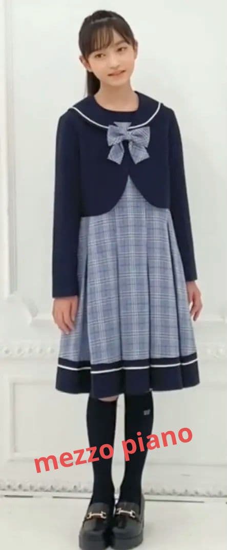 150 卒服　卒業式　メゾピアノ　セレモニーワンピース