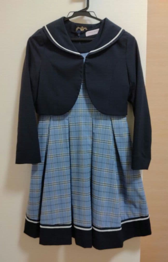 150 卒服　卒業式　メゾピアノ　セレモニーワンピース