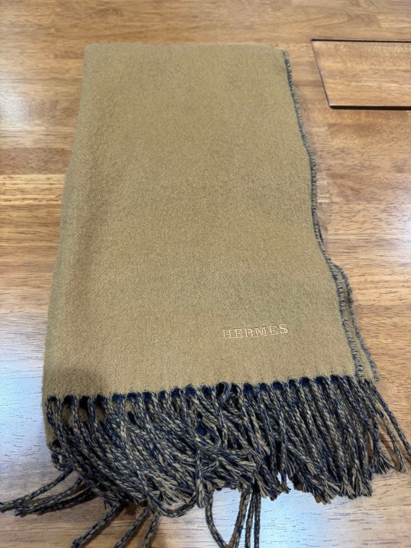 HERMES(エルメス) マフラー　カシミヤ100%