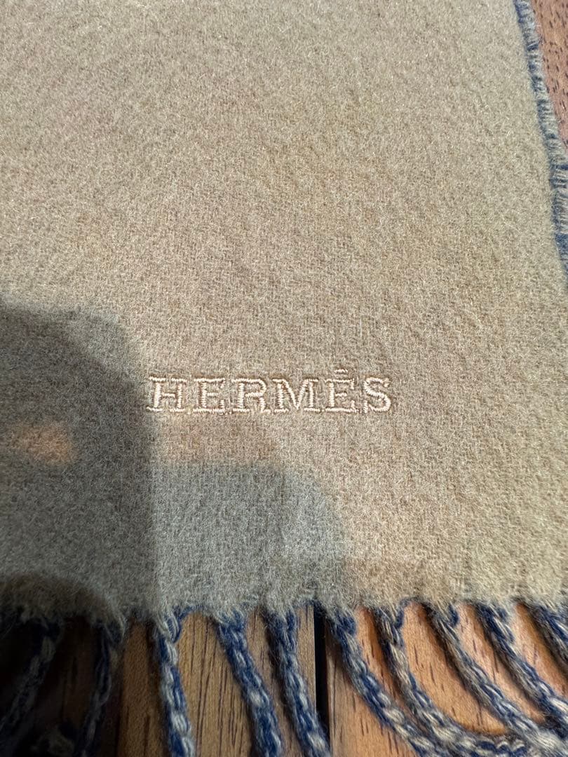 HERMES(エルメス) マフラー　カシミヤ100%