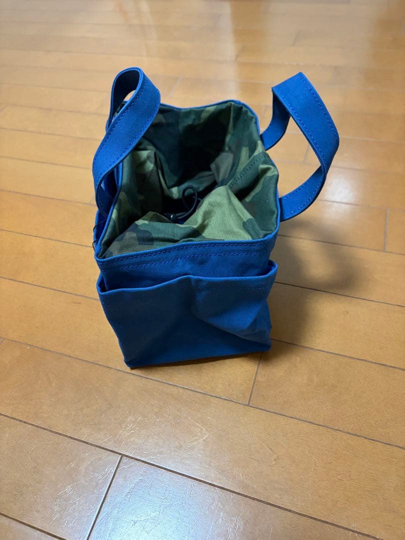 木の庄帆布 ゴルフトートバッグ キャンバス マリンブルー／ブラック　迷彩