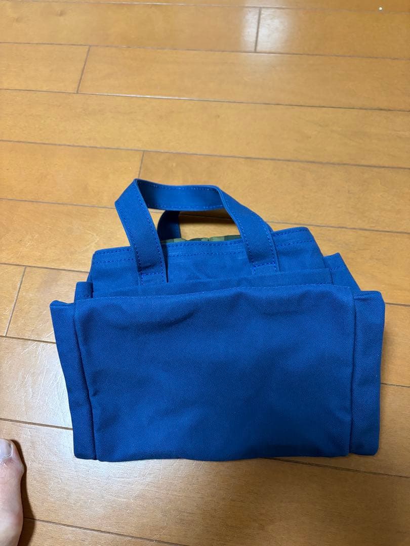木の庄帆布 ゴルフトートバッグ キャンバス マリンブルー／ブラック　迷彩
