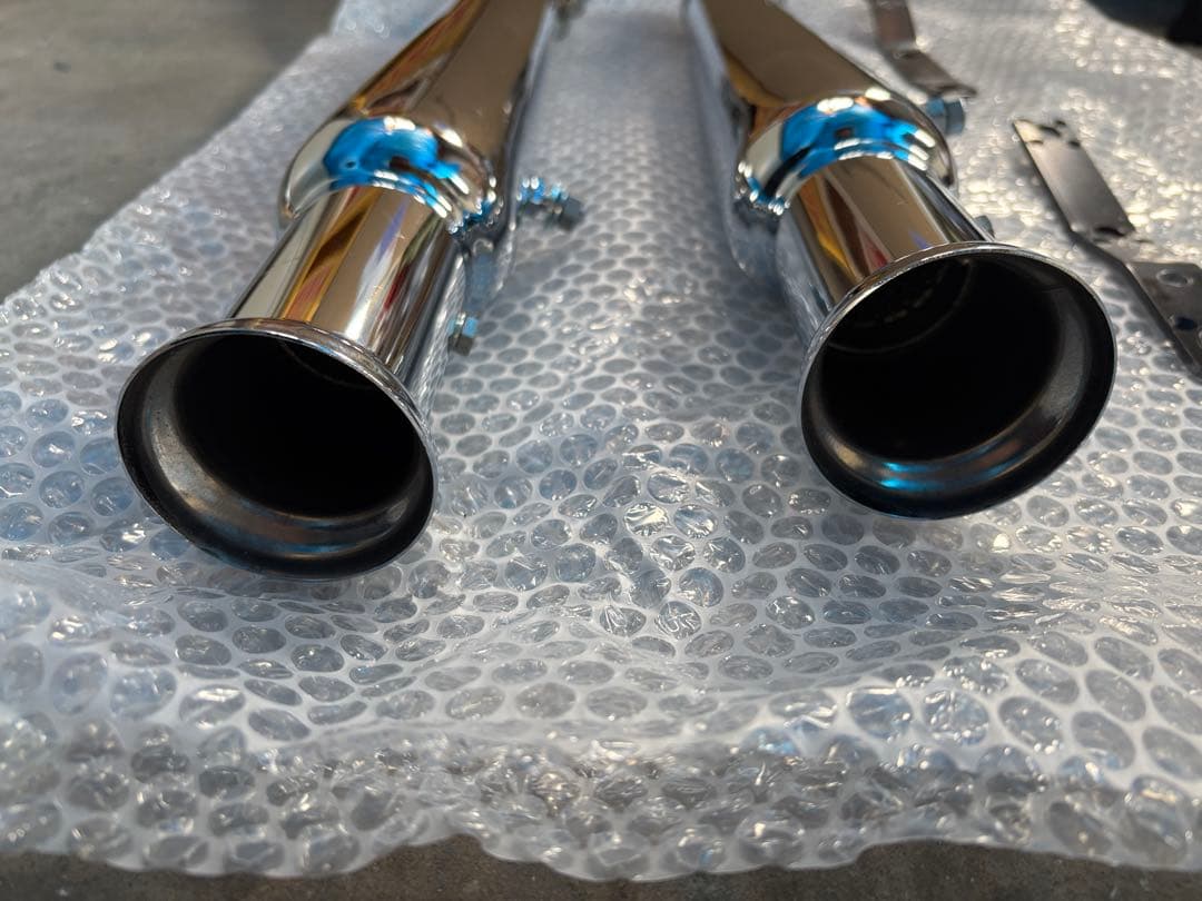 【美品】トライアンフ ボンネビル トランペットマフラー（社外）