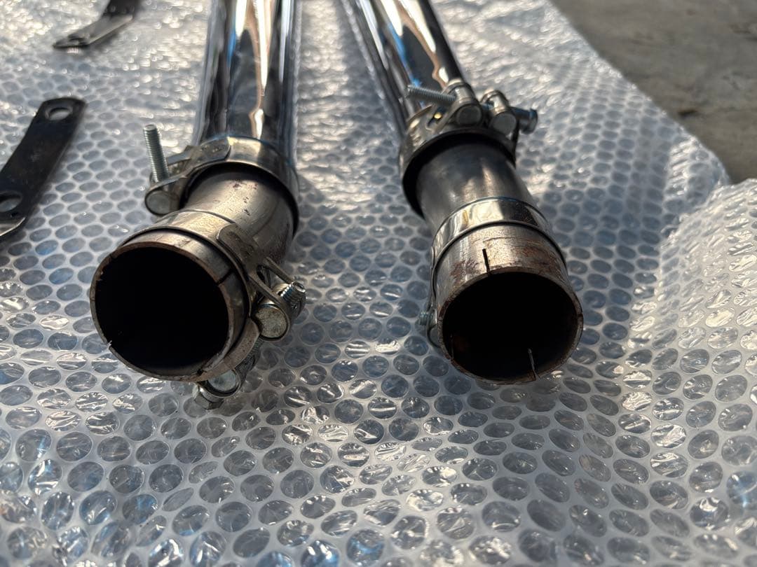 【美品】トライアンフ ボンネビル トランペットマフラー（社外）