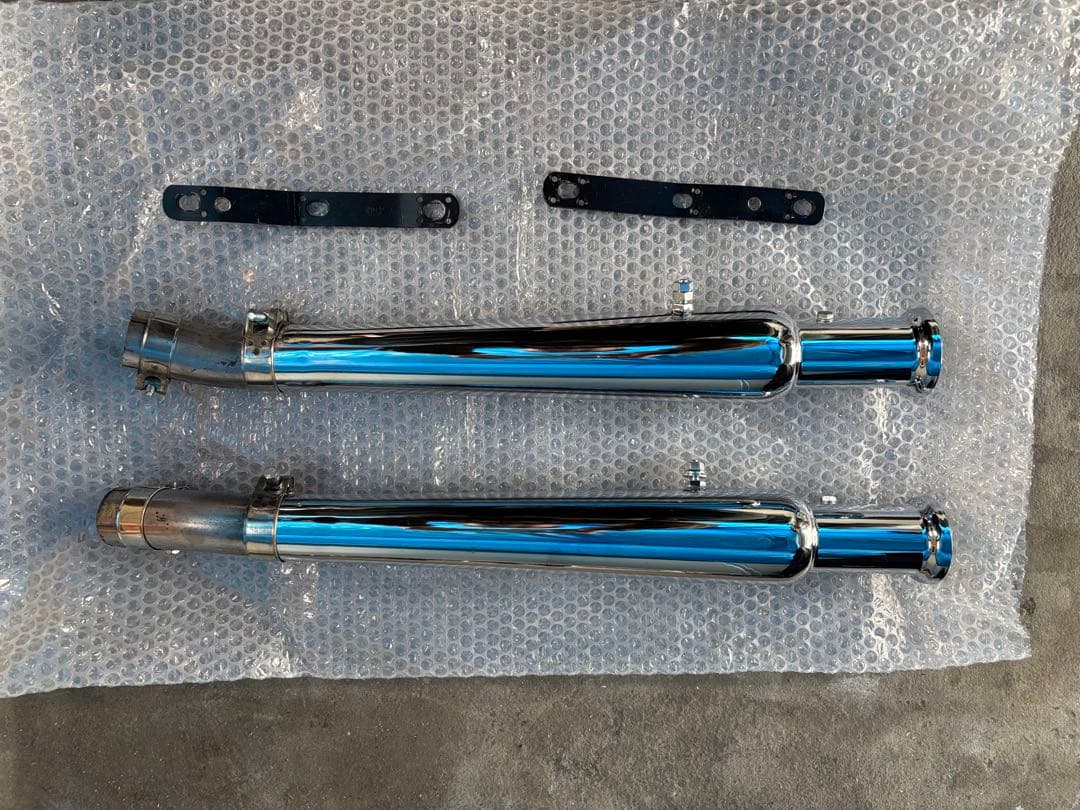 【美品】トライアンフ ボンネビル トランペットマフラー（社外）