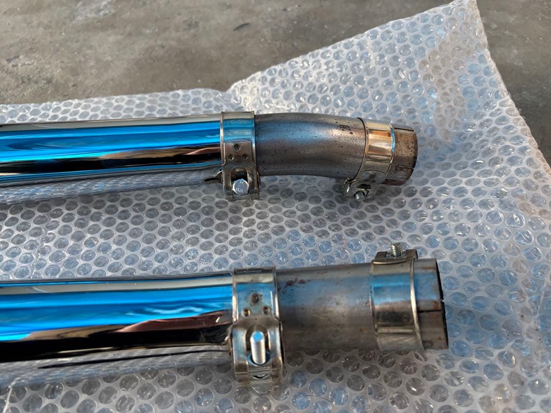 【美品】トライアンフ ボンネビル トランペットマフラー（社外）