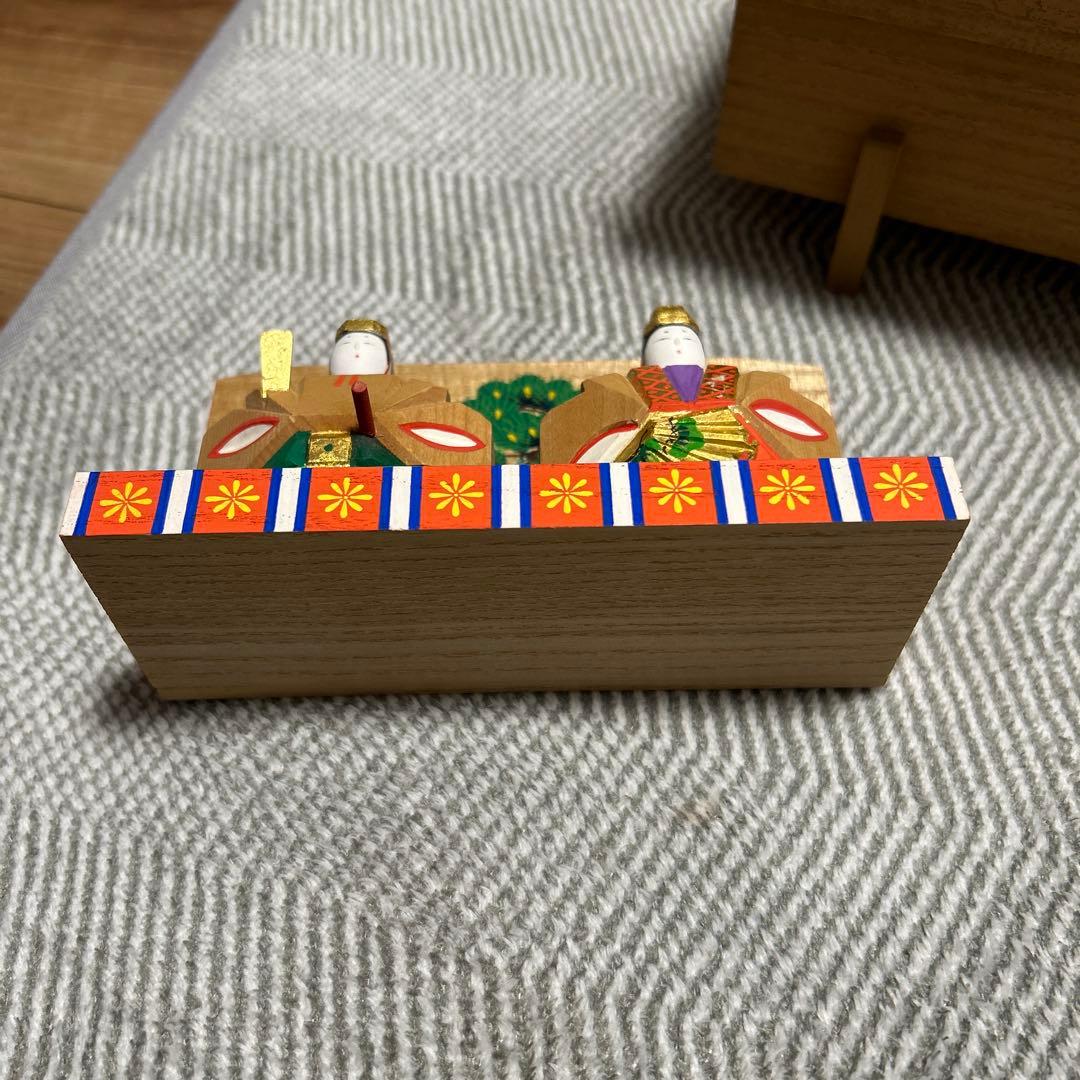 奈良　一刀彫　お雛様　神泉